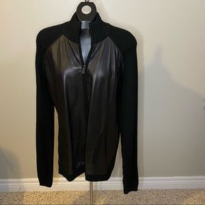 Claiborne Luxe Sweater Coat Full Zip Black Women’s Size Large